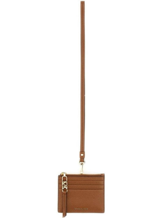 Michael Kors Logo-Detailed Neck Strap Cardholder