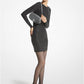 Embellished Matte Jersey Dress