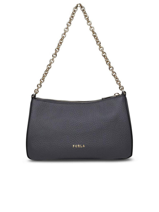 Furla Logo Plaque Zipped Tote Bag