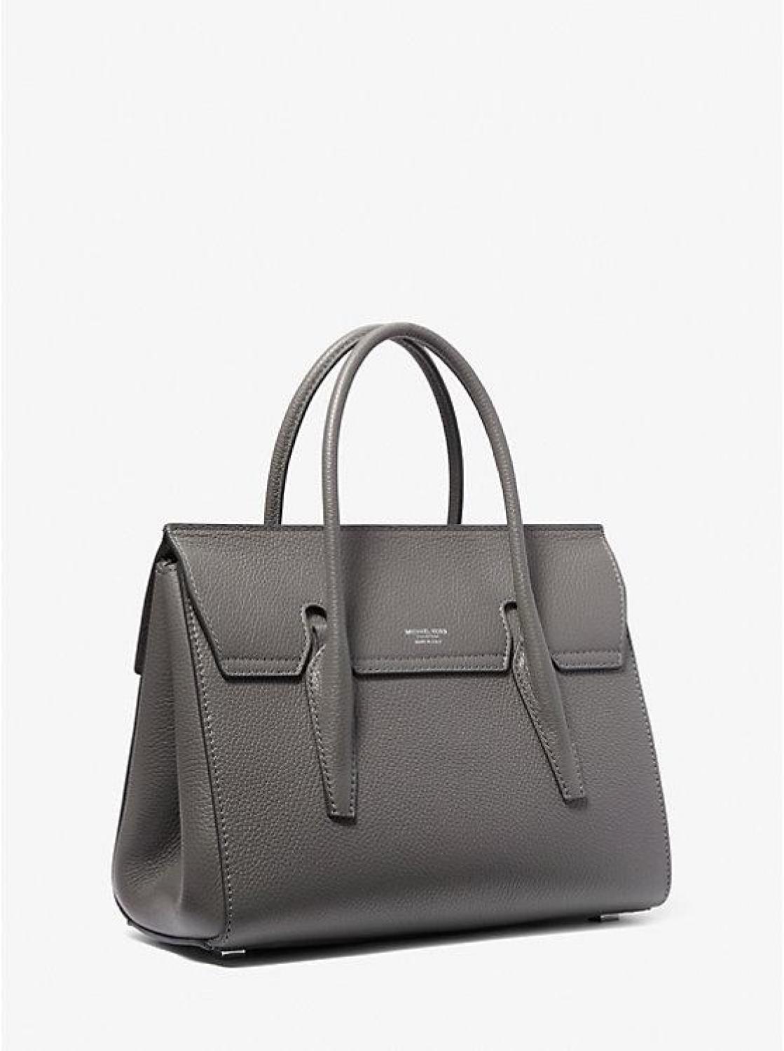 Campbell Medium Pebbled Leather Satchel