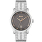 Men Principle Quartz Basic Calendar Silver-Tone Stainless Steel Watch 41mm