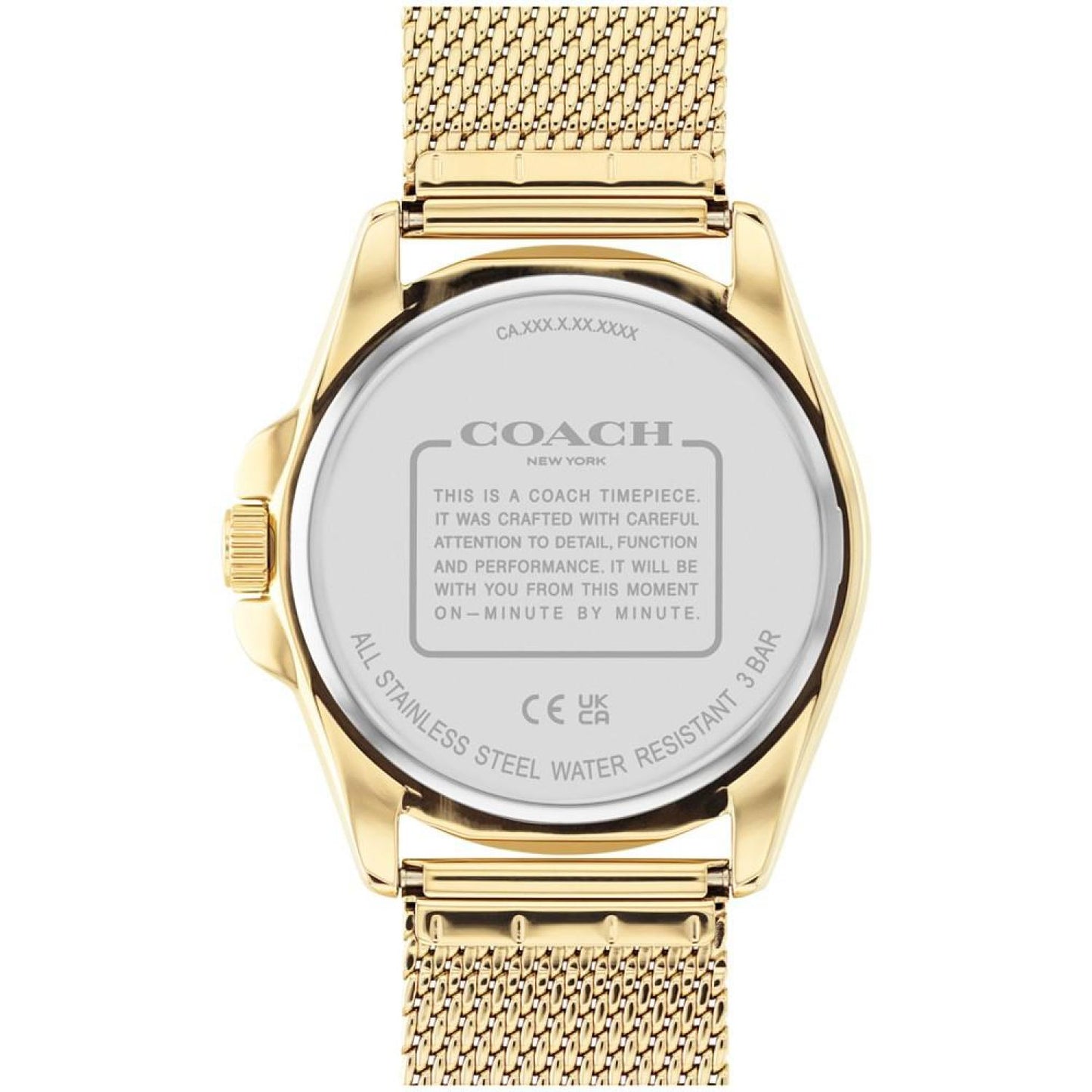 Men's Greyson Quartz Gold-Tone Stainless Steel Mesh Bracelet Watch 41mm