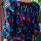 Tropical Sweetheart Blouse In Midnight Jungle