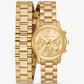Runway Gold-Tone Wrap Watch