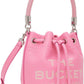 Pink 'The Leather Bucket' Bag