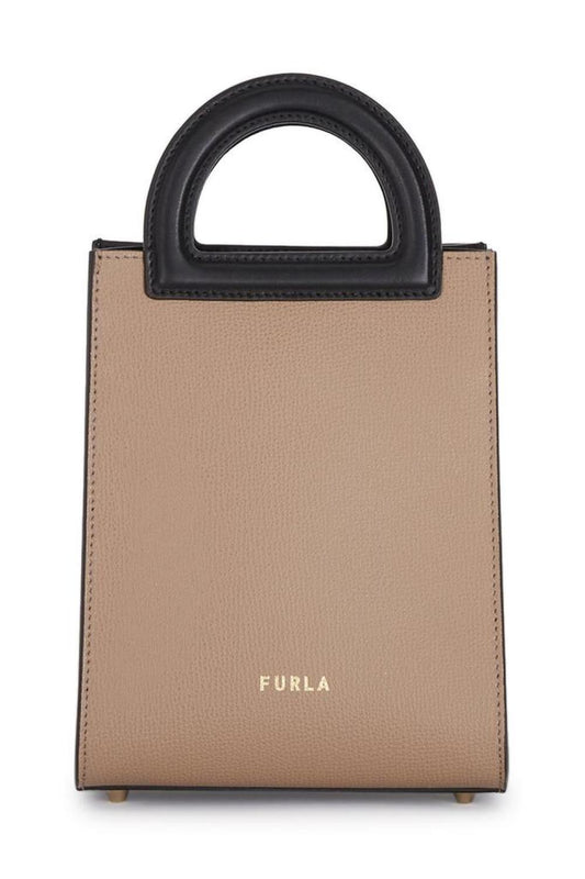 Furla Dara Logo Plaque Mini Shopper Bag