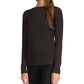 Metallic Long Sleeve Cowl Top