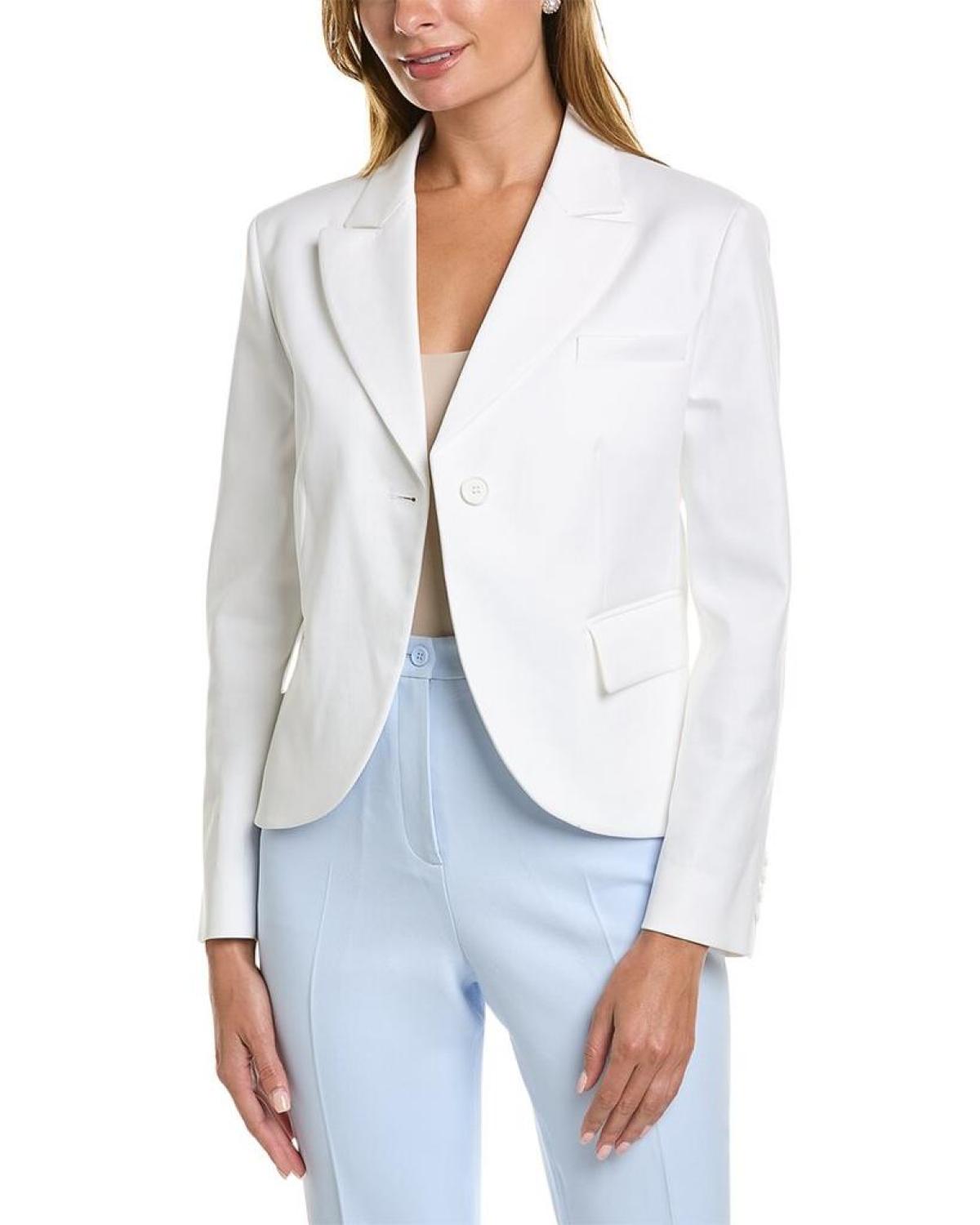 Michael Kors Twill Open Jacket
