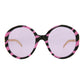 Round-Acetate Frame Sunglasses