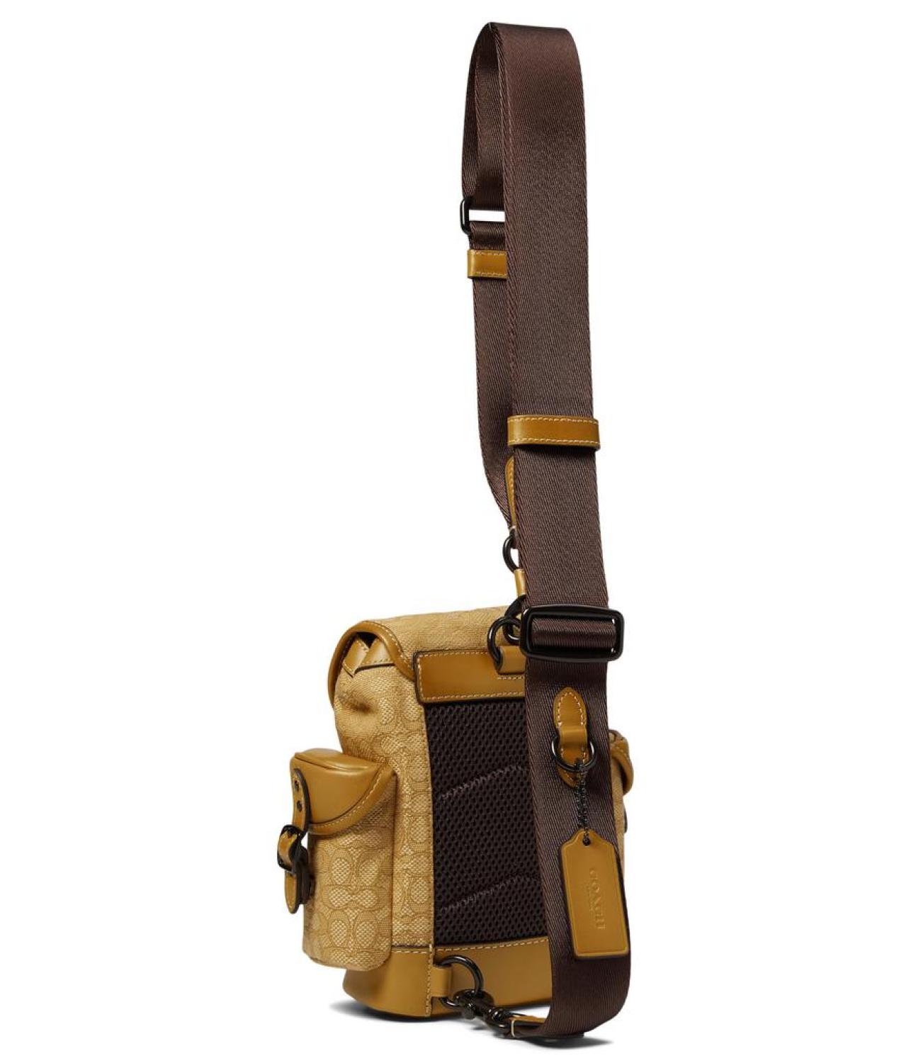coach backpacks amazon Hitch Backpack 13 in Micro Signature Jacquard