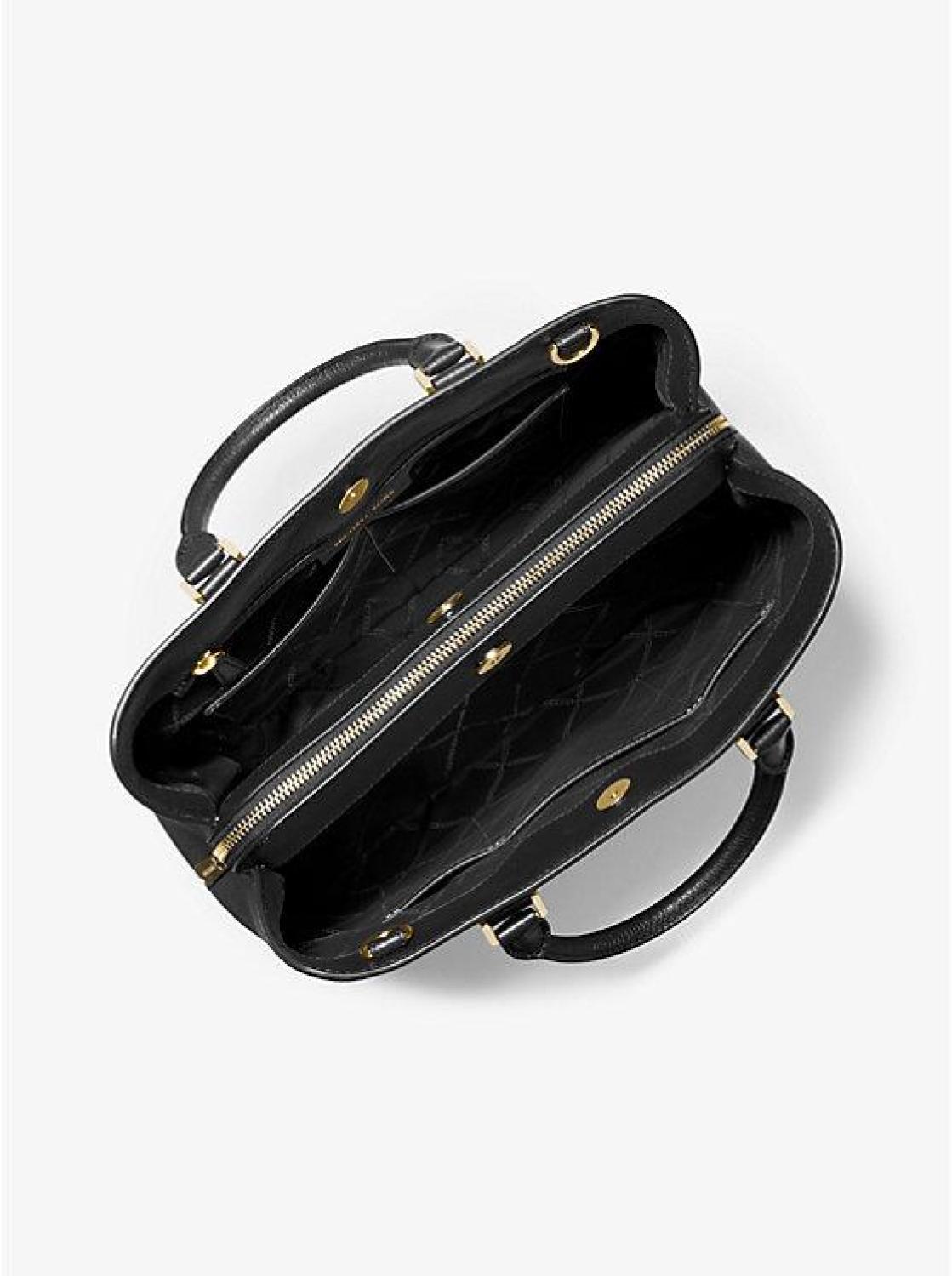 Camille Large Pebbled Leather Satchel