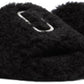 Black 'The J Marc' Teddy Sandals