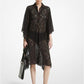 Floral Lace Caftan Shirtdress
