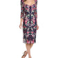 Marchesa Notte Embroidered Sheath Dress