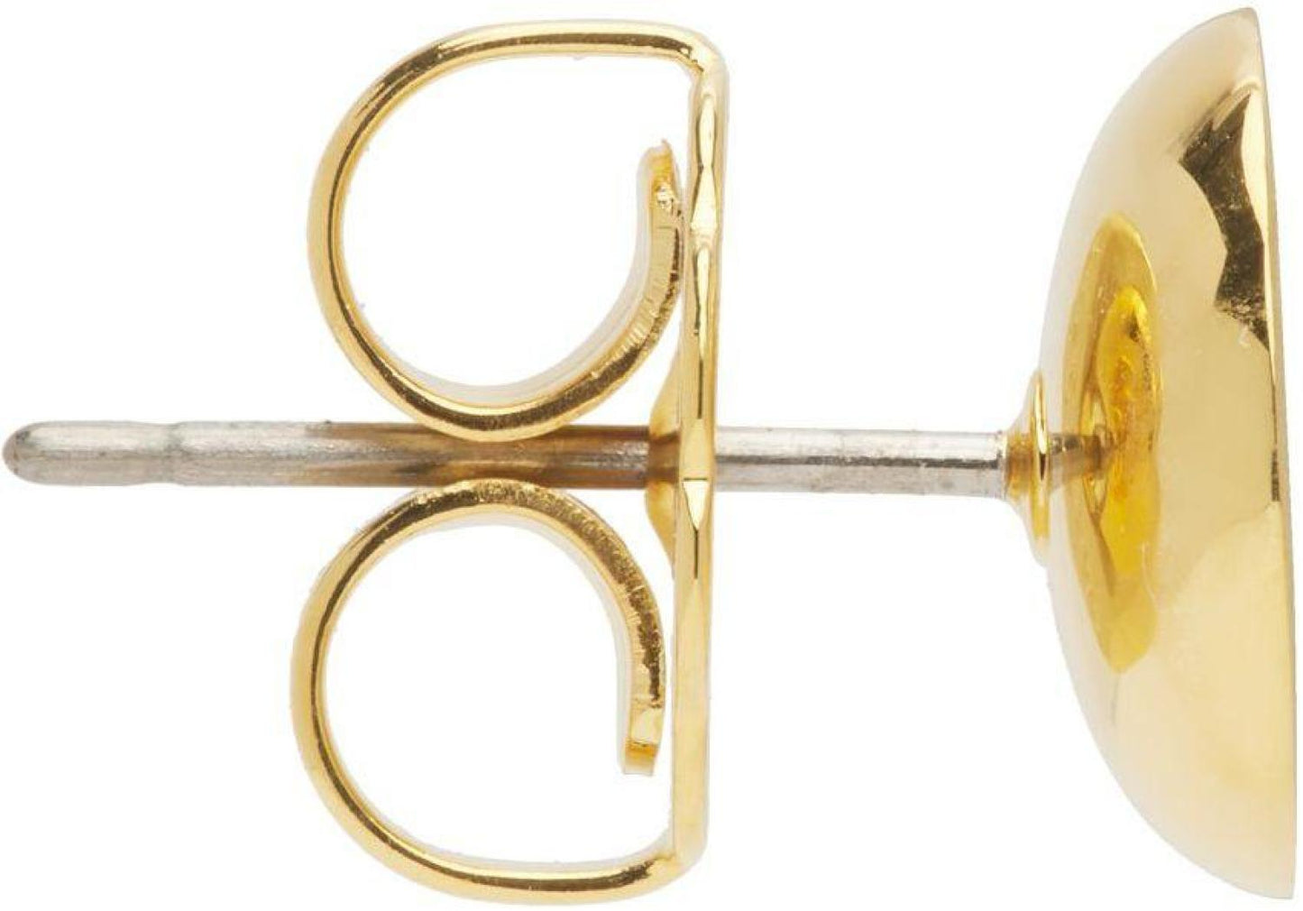 Beige 'The Medallion Studs' Earrings