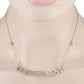 Gucci Blind for Love 18K White Gold 0.45ct Diamond Script Necklace GU10-100223