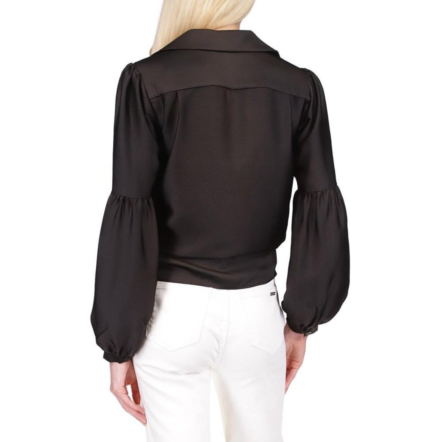 Satin Wrap Top
