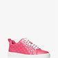 Emmett Logo Embossed Faux Patent Leather Sneakers