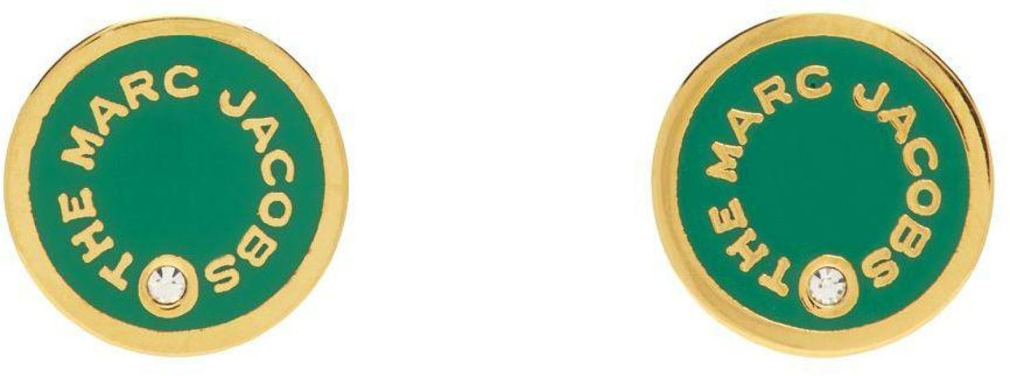 Green 'The Medallion Studs' Earrings