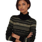Petite Fair Isle Turtleneck Sweaterdress