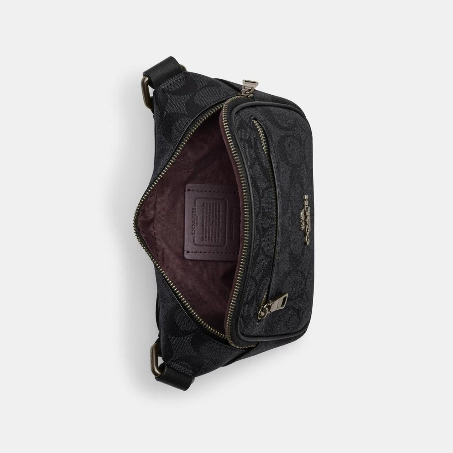 Coach Outlet Mini Belt Bag In Signature Canvas
