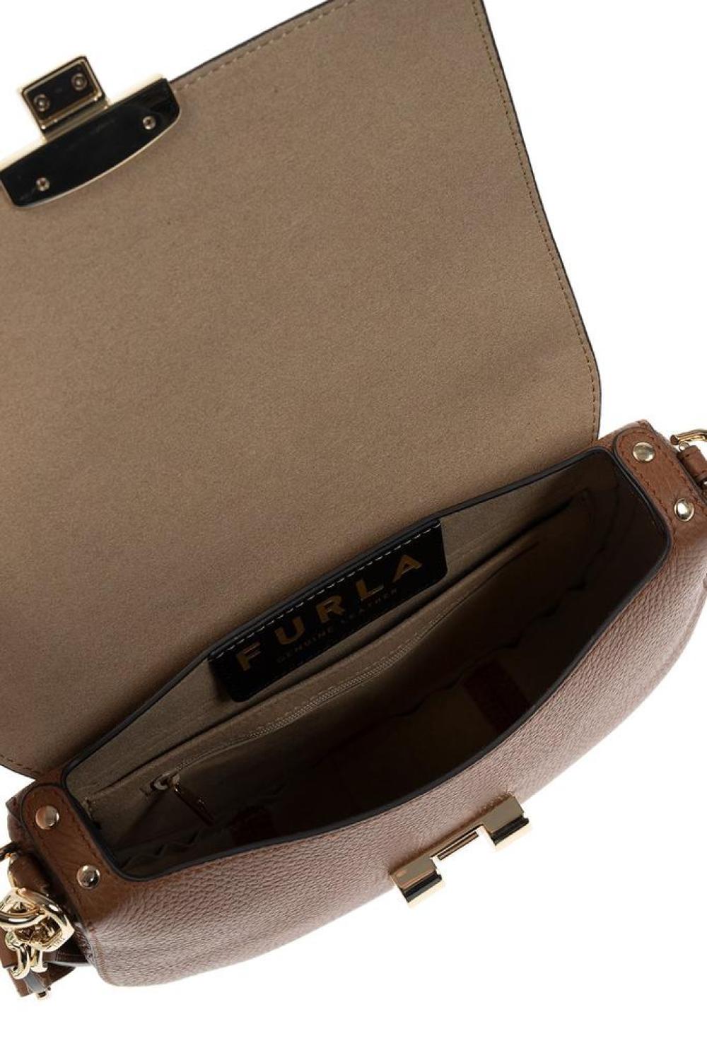 Furla Club 2 Logo Engraved Crossbody Bag