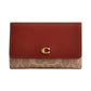 Essential Medium Flap Signature Canvas Wallet