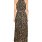 Michael Michael Kors Belted Sleeveless Maxi Dress