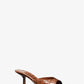 Anita Crocodile Embossed Leather Sandal