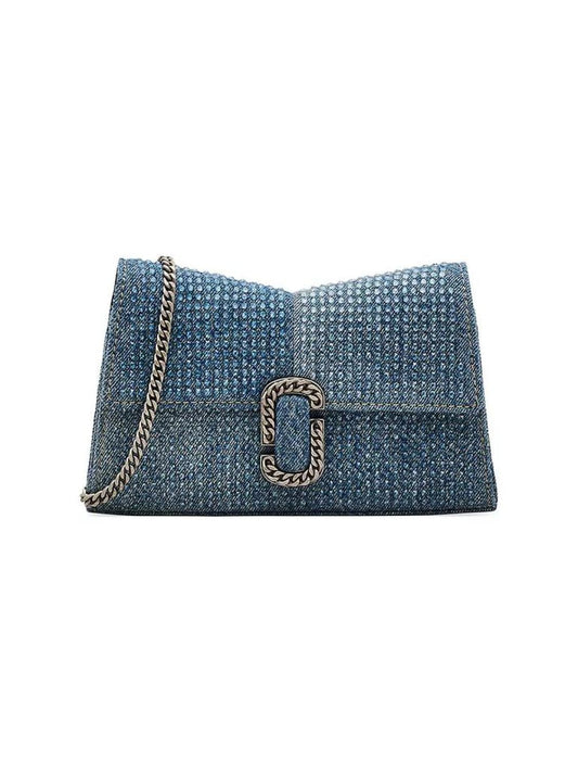 The Crystal Denim St. Marc Chain Wallet