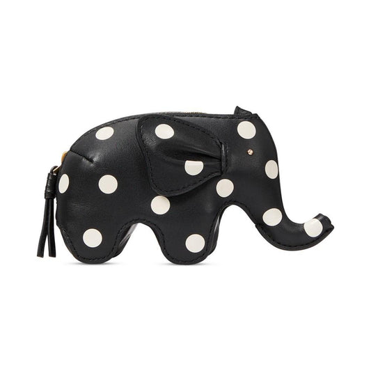 Ellie Polka Dot Smooth Leather Elephant Coin Purse