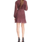 Mesh Belt Wrap Dress