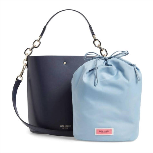 Suzy Small Bucket Bag In Blazer Blue