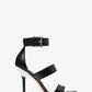 Amal Snake Embossed Leather Sandal