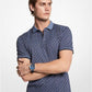 Greenwich Logo Print Cotton Jersey Polo Shirt