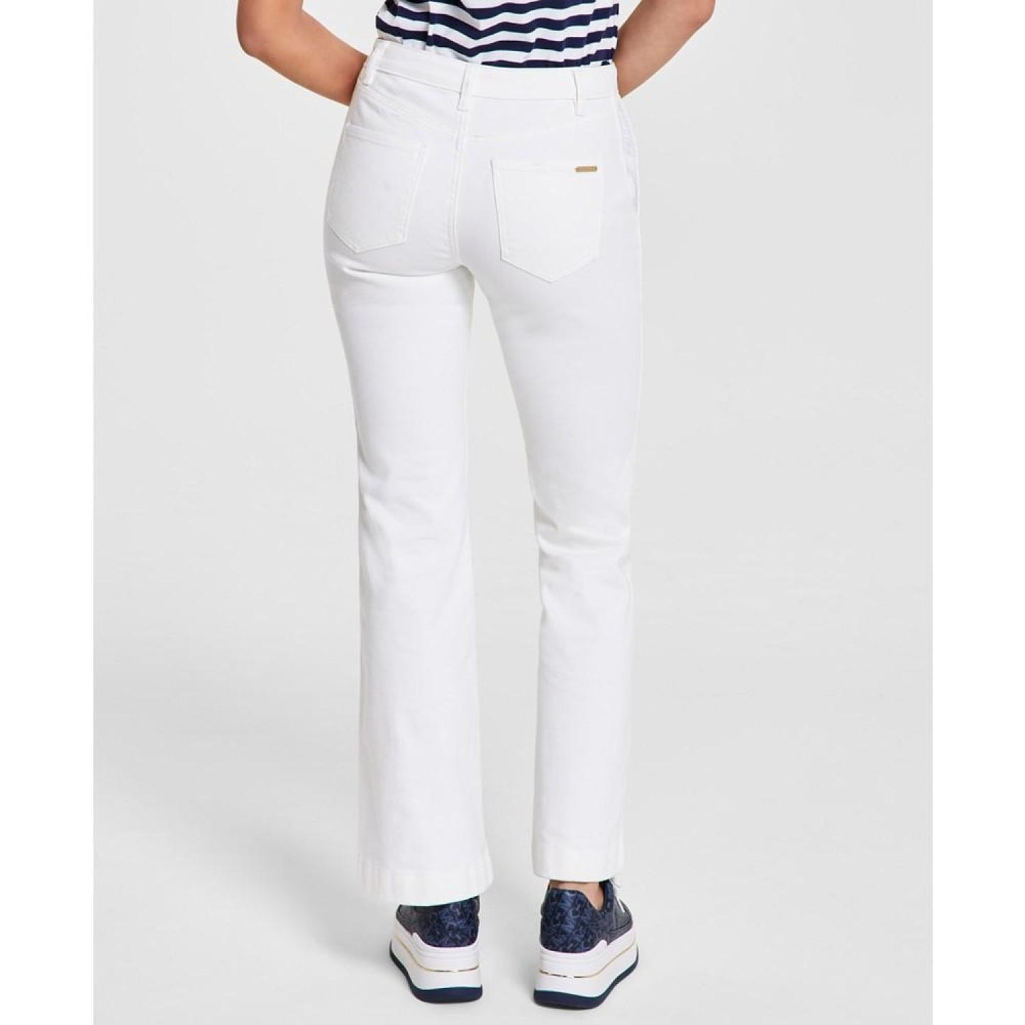 Women's Sailor-Front Flare-Leg Jeans, Regular & Petite