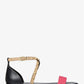 Astrid Studded Leather Flat Sandal