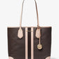 Eva Large Logo Stripe Tote Bag