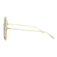 Square-Metal Frame Sunglasses