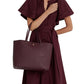 Karly Crosshatch Leather Large Tote