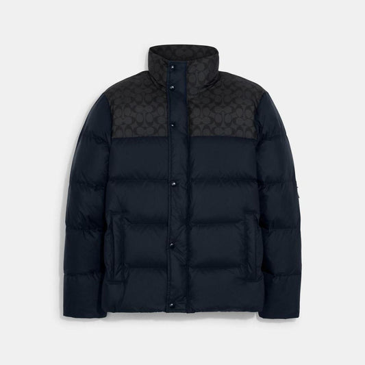 Coach Outlet Colorblock Signature Puffer Jacket