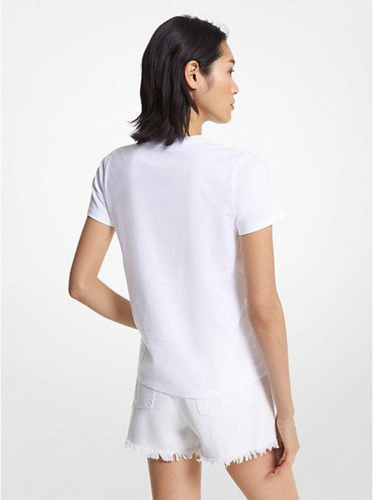 Logo Charm Print Organic Cotton T-Shirt