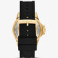 Oversized Everest Pavé Gold-Tone and Silicone Watch