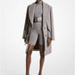 Wool Melton Slit Sleeve Coat