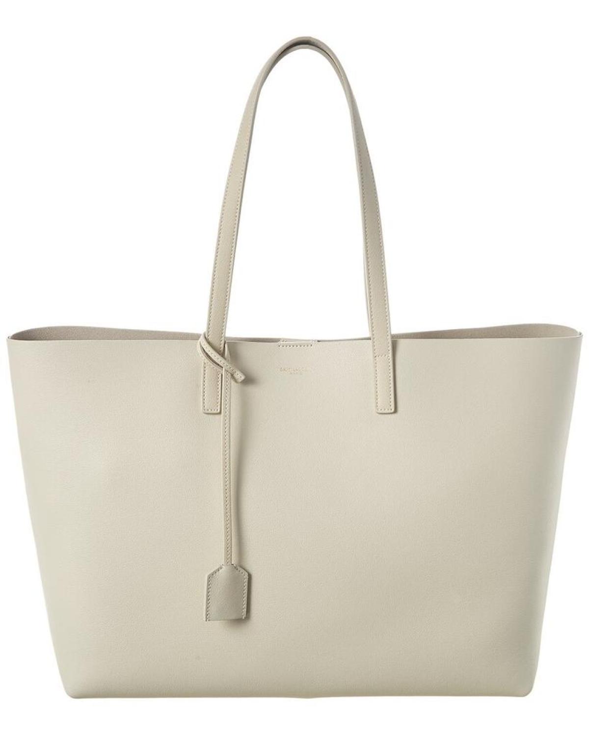 Saint Laurent E/W Leather Shopper Tote