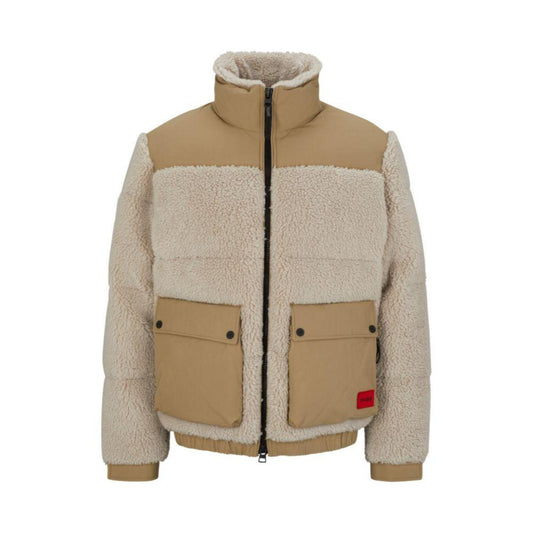 Regular-fit jacket in mixed materials