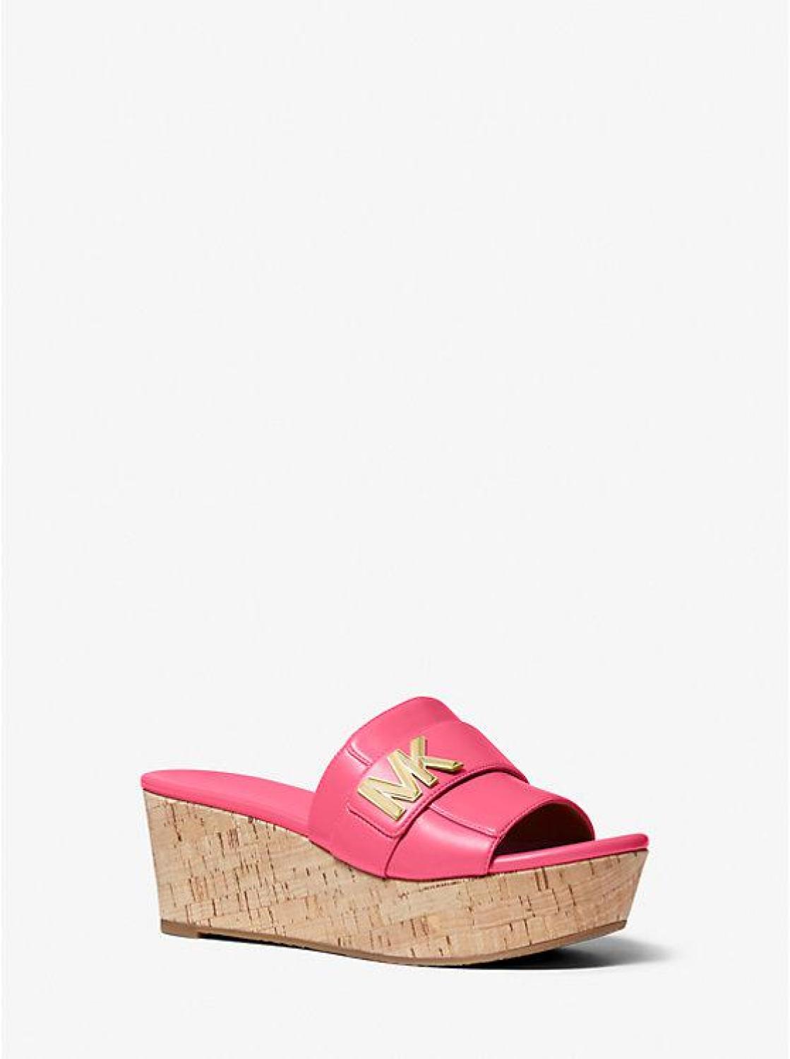 Jilly Faux Leather Platform Wedge Sandal