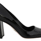 Prada Patent Leather Block Classic Heels Women's Pumps