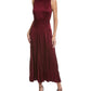 Michael Kors Collection Crushed Crewneck Jamison Dress