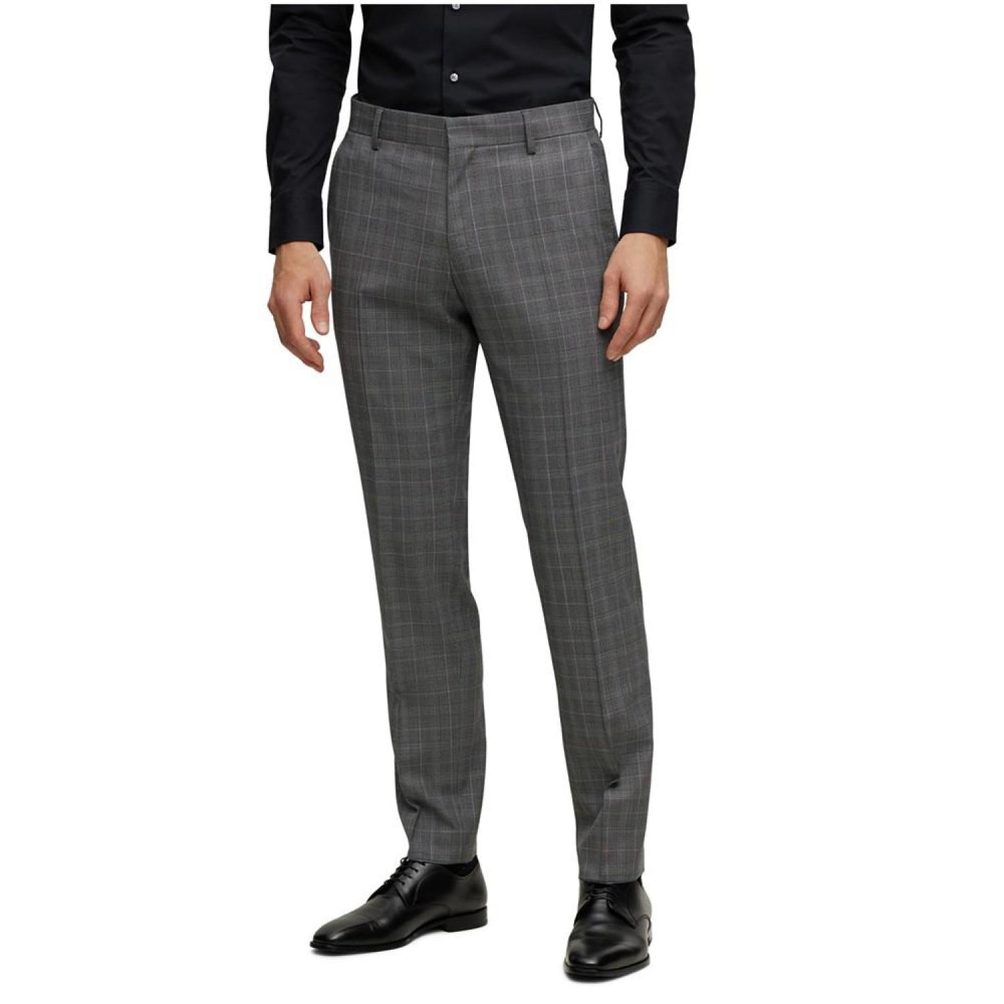 Men's Checked Stretch Slim-Fit Suit